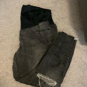 Maternity Black/Gray Jeggings